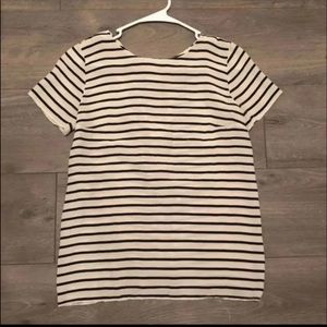 J Crew Striped Blouse Size 0